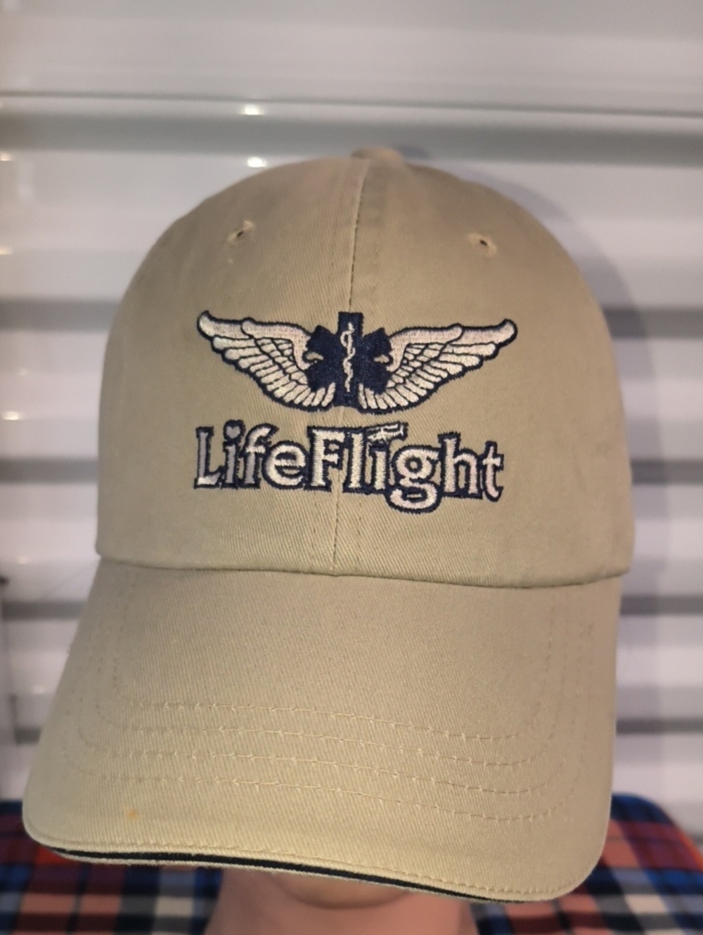 LifeFlight Embroidered Logo Adjustable Strapback Hat Cap OSFM